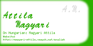 attila magyari business card